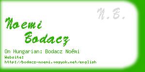 noemi bodacz business card